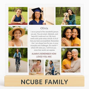 Personalized Family Photo Collage Plaque – A Story of Love & Legacy