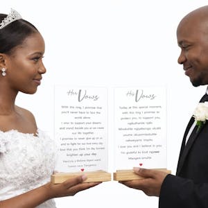 Personalized Wedding Vows Plaque – Words That Last Forever