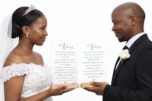 Personalized Wedding Vows Plaque – Words That Last Forever