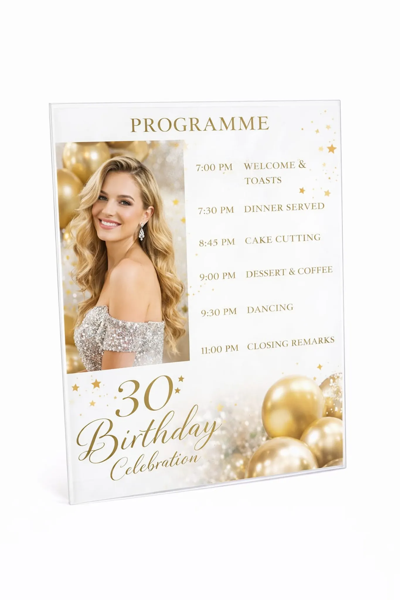 Acrylic Transparent Event Program – Lorekom International | Print On ...