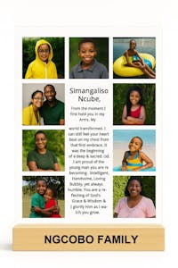 Personalized Family Photo Collage Plaque – A Story of Love & Legacy