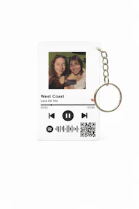 Custom Music Photo Keychain with QR Code